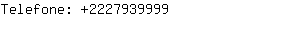Telefone: 222793....