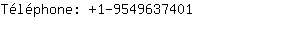 Téléphone: 1-954963....