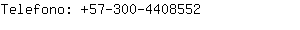 Telefono: 57-300-440....