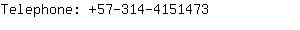 Telephone: 57-314-415....