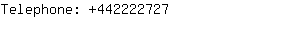 Telephone: 44222....