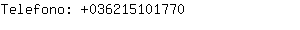 Telefono: 03621510....