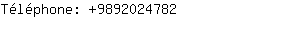 Téléphone: 989202....