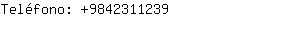 Teléfono: 984231....