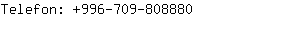 Telefon: 996-709-80....