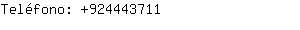 Teléfono: 92444....