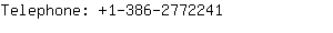Telephone: 1-386-277....
