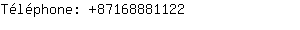 Téléphone: 8716888....