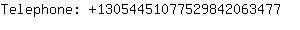 Telephone: 1305445107752984206....