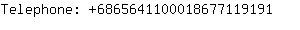 Telephone: 686564110001867711....