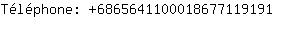 Téléphone: 686564110001867711....