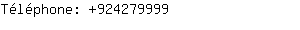 Téléphone: 92427....