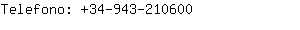 Telefono: 34-943-21....