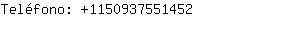 Teléfono: 115093755....