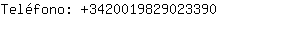 Teléfono: 342001982902....