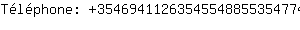 Tlphone: 35469411263545548855354774....