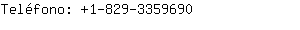 Teléfono: 1-829-335....