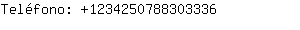 Teléfono: 123425078830....