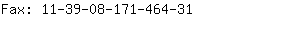 Fax: 11-39-08-171-46....