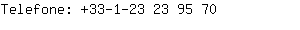 Telefone: 33-1-23 23 9....