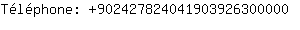 Tlphone: 90242782404190392630....