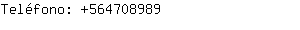 Teléfono: 56470....