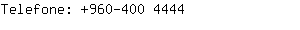 Telefone: 960-400 ....