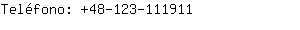 Telfono: 48-123-11....