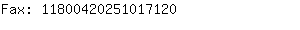 Fax: 1180042025101....