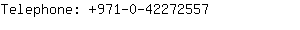 Telephone: 971-0-4227....