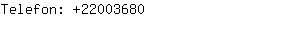Telefon: 2200....