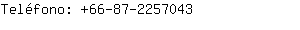 Teléfono: 66-87-225....