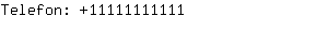 Telefon: 1111111....