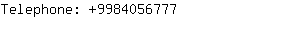 Telephone: 998405....