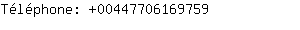 Tlphone: 0044770616....