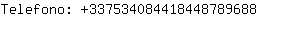 Telefono: 33753408441844878....