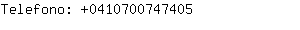 Telefono: 041070074....