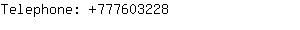 Telephone: 77760....