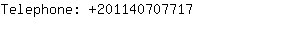 Telephone: 20-20-114070....