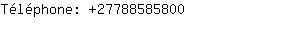 Téléphone: 2778858....