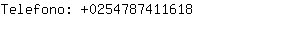 Telefono: 025478741....