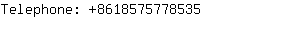 Telephone: 861857577....