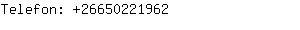 Telefon: 2665022....