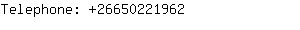 Telephone: 2665022....