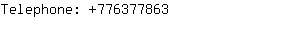 Telephone: 77637....