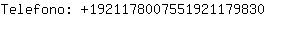 Telefono: 192117800755192117....