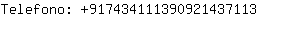Telefono: 91743411139092143....