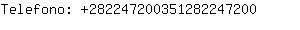 Telefono: 28224720035128224....