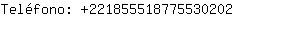 Telfono: 22185551877553....