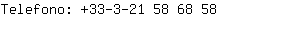 Telefono: 33-3-21 58 6....